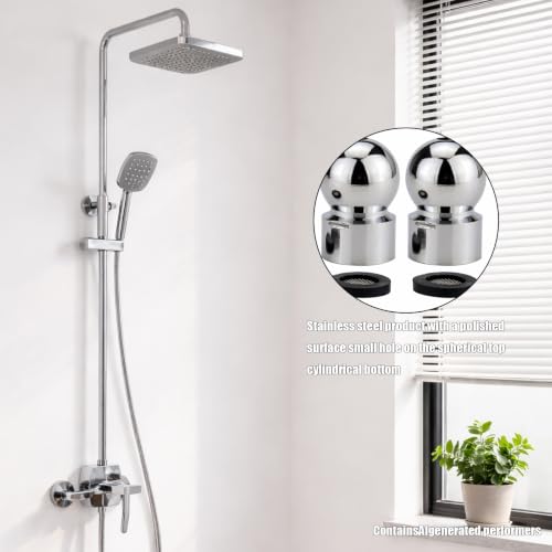 2 Pack Shower Head Swivel Adapter 1/2 Inch Shower Arm