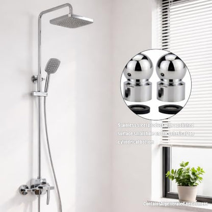 2 Pack Shower Head Swivel Adapter 1/2 Inch Shower Arm