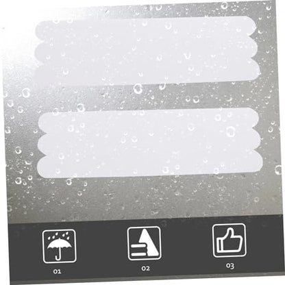 SOLUSTRE 36pcs Transparent Slip Bath Safety Stickers Adhesive Shower Treads for Bathtubs Floors Stairs Non Slip Strips Enhance Traction - size: 36 Pcs