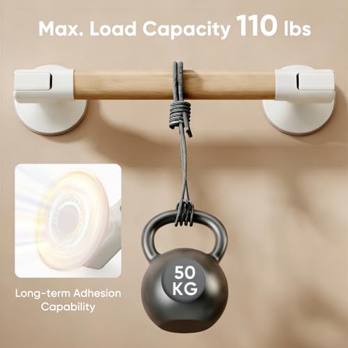 Suction Grab Bars for Bathtubs & Showers, 40cm | Suction Cup Removable Handrails, Weight Capacity: 265 lb, Bathroom Safety Grip, No Drilling Waterproof