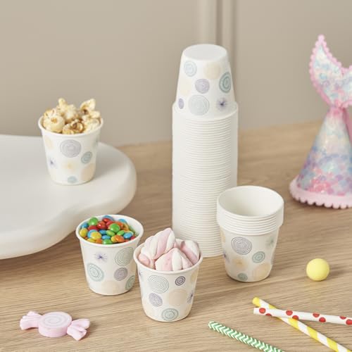 Tamone 600 Pack 3 oz Bathroom Cups, Small Paper Cups, Mouthwash Cups, Disposable Paper Cups,3oz Paper Cups for Party, Picnic, BBQ, Travel, Home and Event - color: Beige