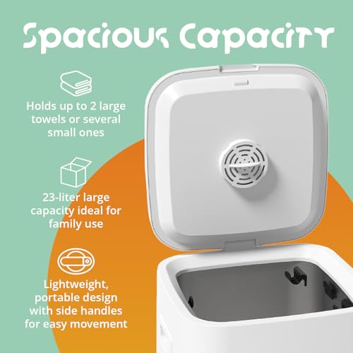 Pursonic Luxury Towel Warmer Bucket with LED Display | Quick Heating & Large Capacity | Spa-Like Comfort at Home