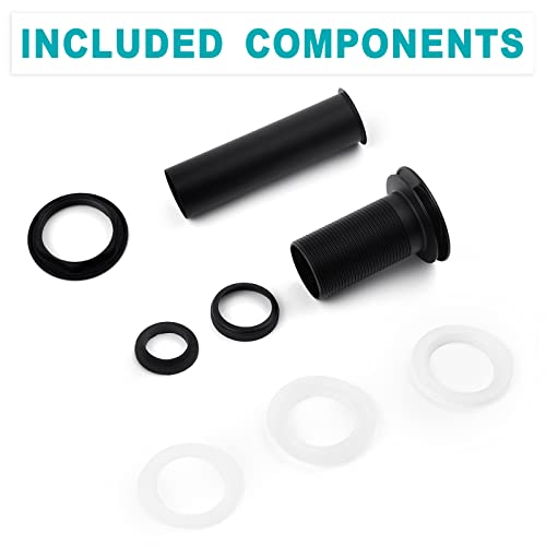 BESTILL Bathroom Sink Drain Stopper, Push Pop Up Drain Without Overflow, Matte Black - color: Matte Black, style: without Overflow