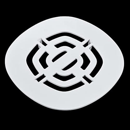 Bropury Easy-to-Install Snap-in Stainless Steel Shower Strainer Shower Drain Grid (White) - color: White