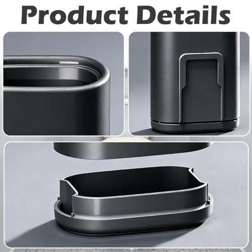 Silicone Toilet Brush and Holder Set, Flexible Toilet Bowl Brush Head with Silicone, Long Handle, Wall Mounted with Removable Anti-Leakage Base, Soft Bristles for Bathroom Deep Cleaning (Black) - color: Black
