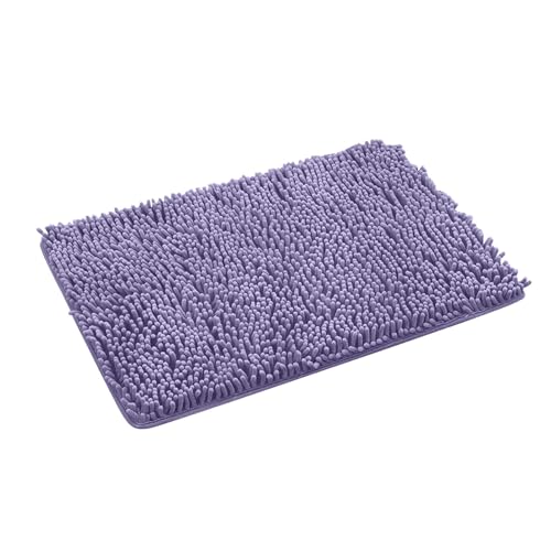 Bathroom Rugs 2024 New 27" X 18" Microfiber Non-Slip Absorbent Shaggy Extra Soft Thick Washable Bath Mats Plush Machine Wash Dry Quick Dry Bath Rug for Bathroom Floor Tub Shower Kitchen - color: Navy