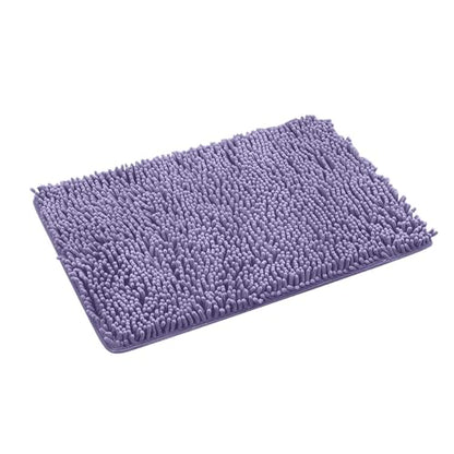 Bathroom Rugs 2024 New 27" X 18" Microfiber Non-Slip Absorbent Shaggy Extra Soft Thick Washable Bath Mats Plush Machine Wash Dry Quick Dry Bath Rug for Bathroom Floor Tub Shower Kitchen - color: Navy