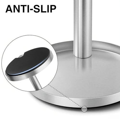 Toothbrush & Toothpaste Holder for Bathroom Countertop, Metal Electric Toothbrush Stand with Razor Slot, Ideal Design Caddy for Kids & Family, Brushed Silver - color: Brushed Silver