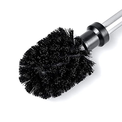 ToiletTree Products Modern Deluxe Freestanding Toilet Brush and Plunger Combo (Stainless Steel, Brush and Plunger Combo Set 4.5” x 9.75” x 18.5") - style: 2.Combo