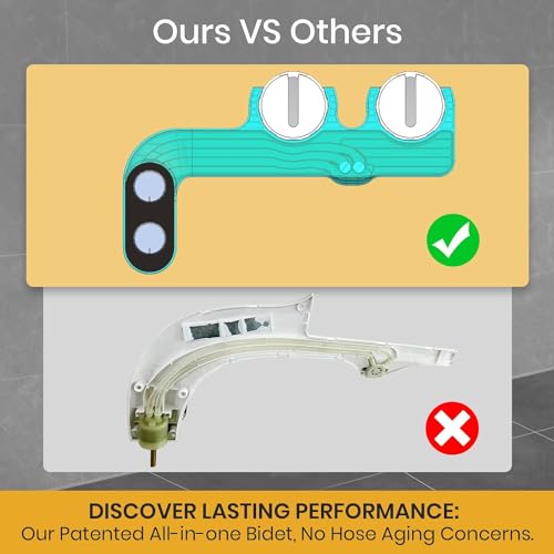 Bidet Attachment for Toilet, Self Cleaning Bidet Attachment with Adjustable Cold Water Pressure, Front and Rear Wash for Women and Men, Premium Bathroom Accessory by anees