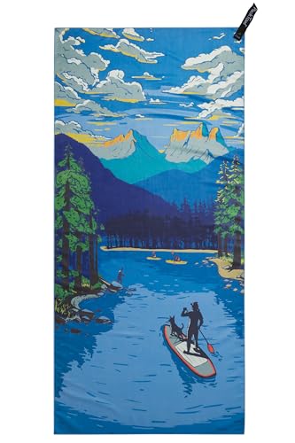 PackTowl Personal Ultralight Microfiber Camping and Travel Towel, Daydream Print, Body - color: Daydream Print, size: Body - 25 x 54 Inch