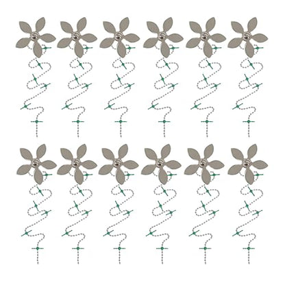 Shower Drain Hair Catcher – Disposable Bathroom Hair Trap, Easy to Install in Shower Drain Cover, Helps Prevent Clogs – As Seen on Shark Tank - Silver Flower (12-Pack) - color: Silver Flower, size: 12 Count