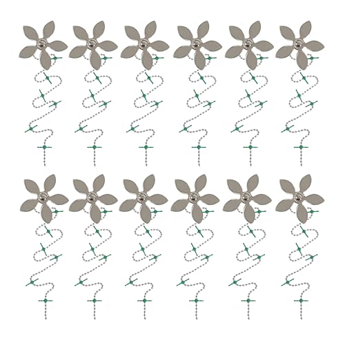 Shower Drain Hair Catcher – Disposable Bathroom Hair Trap, Easy to Install in Shower Drain Cover, Helps Prevent Clogs – As Seen on Shark Tank - Silver Flower (12-Pack) - color: Silver Flower, size: 12 Count