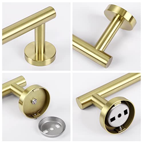 KES 25.2 Inches Towel Bar for Bathroom, Hand Towel Holder, Towel Bar | Wall Mount, SUS304 Stainless Steel Brushed Gold, Total Length 27.6 Inch, A2000S70B-BZ - color: Brushed Gold, size: 27.6 Inch