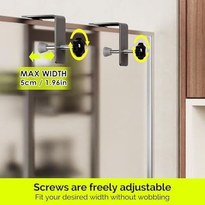 Orimade Over The Door Shower Caddy Adjustable 4 Tier Dark Grey,Bathroom Hanging Organizer Shelf Rustproof with 4 Hooks,Shower Basket with Soap Holder and Suction Cup - color: Dark Grey-4T