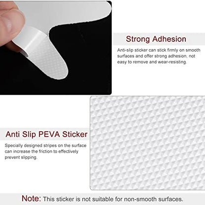 12pcs Non Slip Bathtub Stickers Bath Shower Floor 3.86" Anti-Slip Sticker Tape Starfish Style Decals for Bathroom Kitchen Bathtub Treads Stairs, White