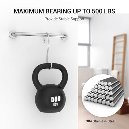 16 Inch Grab Bars for Bathtubs and Showers Brushed Nickel | Safety Shower Grab Bars for Seniors Elderly Handicapped, Handicap Grab Bars for Shower with Concealed Screws