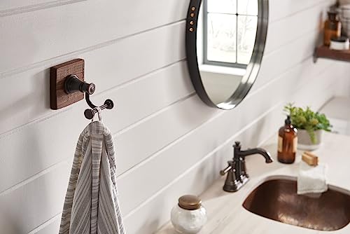 Moen YB6403ORB Belfield Double Robe Hook, Oil Rubbed Bronze - color: Oil Rubbed Bronze