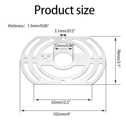 2 Pack Universal Light Fixture Mounting Bracket, 4 Inches Diameter Steel Crossbar Plate with Ground Screw for Mount Wall Light, Close to Ceiling Light - color: Black 2