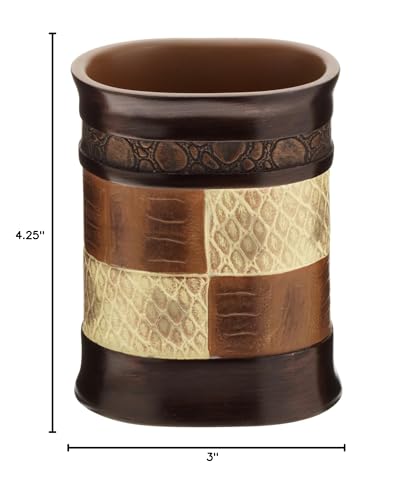 Popular Bath Resin Zambia Collection, Tumbler, Chocolate