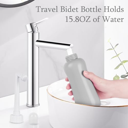 Portable Bidet Travel Large Capacity 15.8oz Personal Toilet Handheld Gray - color: Gray