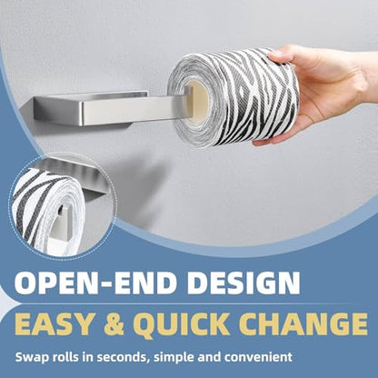 Square Toilet Paper Holder, Brushed Nickel, 304 Stainless Steel | Space-saving for Apartments, RVs, Small Bathroom, Wall Mounted Tissue Holder, Easy Roll Changes, Fits Most Rolls Size - color: Brushed Nickel