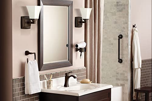 Moen Voss Oil-Rubbed Bronze Bathroom Hand Towel Ring, YB5186ORB - color: Oil Rubbed Bronze, size: 11.61 x 2.83 x 6.81 inches