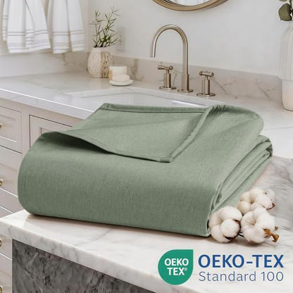 Linen-Like Shower Curtain, Waterproof Premium 250GSM Heavyweight Fabric, 72 x 72, with 12 Stainless Steel Hooks, Luxury Hotel Spa Bathroom Decor, Machine Washable, Weighted Hem, Grey Green - color: Linen-grey Green