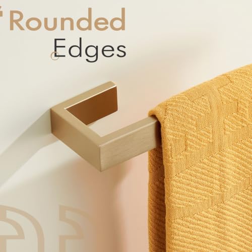 KOKOSIRI Towel Bar for Bathroom Towel Holder Wall Mount Kitchen Towels Rack Bath Hardware Champagne Bronze Stainless Steel, B3009CPG - color: Champagne Bronze