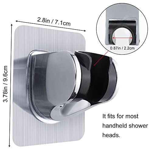 2 Pcs Adjustable Suction Cup Shower Head Holder Removable No Drill for Bath | Strong Suction, Punch-Free, Drill Free, Adhesive Suction Cup, For Shower Wand & Hose