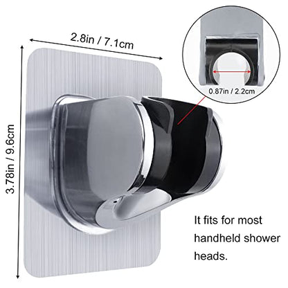 2 Pcs Adjustable Suction Cup Shower Head Holder Removable No Drill for Bath | Strong Suction, Punch-Free, Drill Free, Adhesive Suction Cup, For Shower Wand & Hose