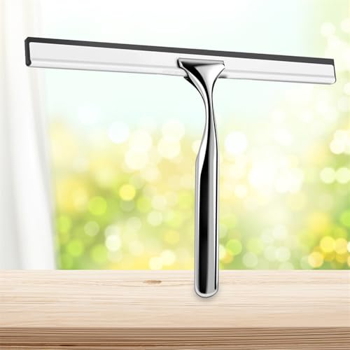 Stainless Steel Shower Scraper Shower Mirror Squeegee Antiskid Handle Corrosion Resistance for Bathroom Tool,Silver,Style A - size: Style A