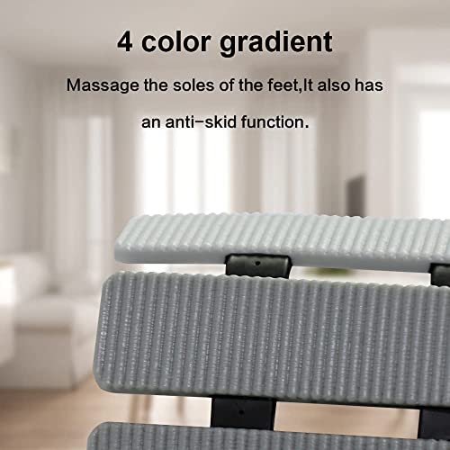 BEMISO Shower Mat Non Slip Bathtub Mat with Suction Cups and Drain Holes 27.5 x15.7 Inch Bath Mat for Tub & Shower.Easy Dry,Easy to Cut,Eco-Friendly - color: Gradient Grey, size: 27.5 x 15.7 inches