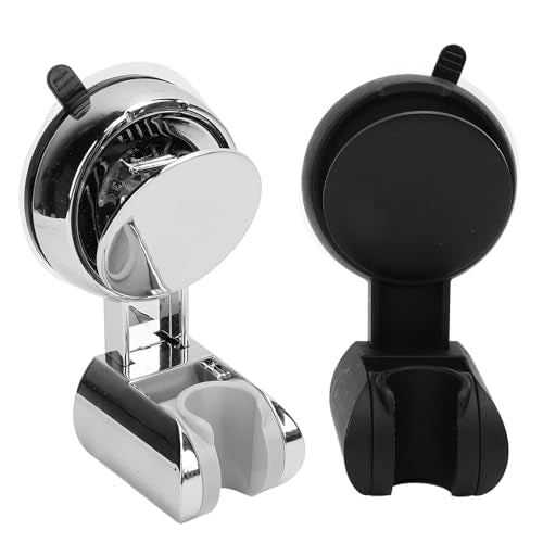 2pcs Suction Cup Shower Head Holder, Handheld Showerhead Bracket with Double Suction Wall Mount, for Bathroom Shower Wand