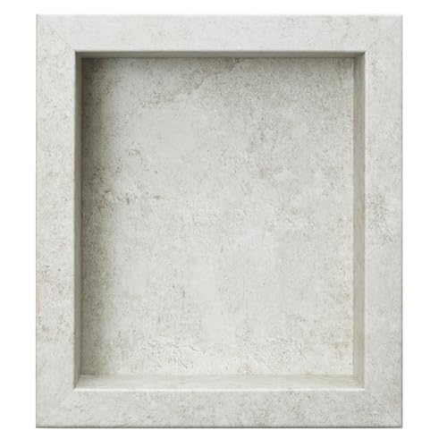 Palisade 17.5 in x 15.5 in Vinyl Shower Niche Rain Cloud | Waterproof Shower Insert - color: Rain Cloud