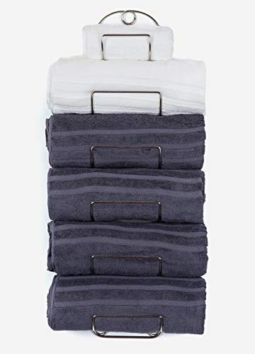 Towel Racks for Bathroom Wall Mounted Metal Wine Rack Towel Shelf Towel Holder for Bath Chrome - color: Chrome