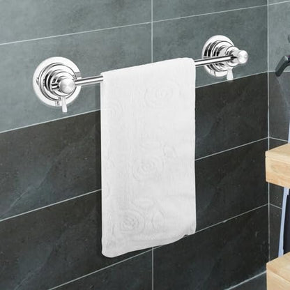 BOPai Extendable Suction Cup Towel Bar 17-28.5", Chrome | Repositionable & Powerful Vacuum Suction - color: Chrome, size: 17-28.5"