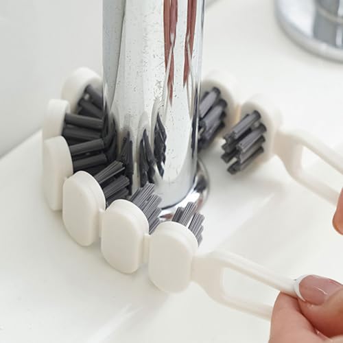 Uonlytech Bendable Cleaning Brush 10.39In Flexible Crevice Tool with Soft Bristles for Narrow Gaps Corners and Small Details Household Car Use 2-Pack