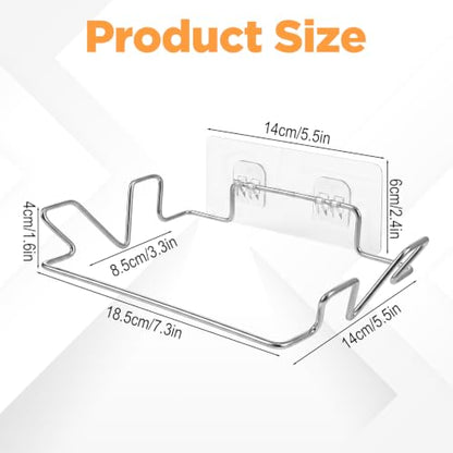 Trash Bag Holder, Stainless Steel Portable Garbage Bag Holder for Kitchen Cabinet Door, Small Under Sink Garbage Can, Space Saving Bag Hanger for Home Laundry Bathroom