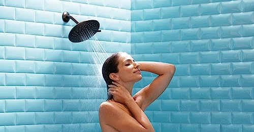 Moen S6320ORB Velocity Two-Function Rain Shower Shower Head with Immersion Technology for a High-Pressure Rinse, 8-Inch, Oil Rubbed Bronze - color: Oil Rubbed Bronze, style: Basic