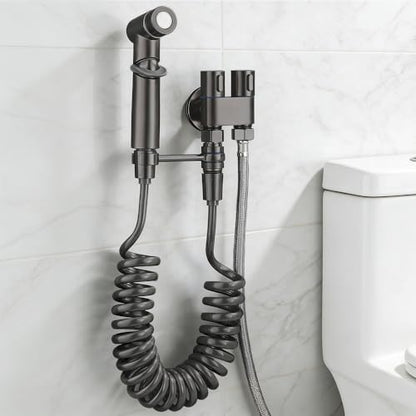 Handheld Bidet Sprayer for Toilet, Stainless Steel with Adjustable Pressure Valve & 78-Inch Hose, Easy Installation Sprayer Kit for Feminine Wash, Muslim Shower & Diaper Cleaning