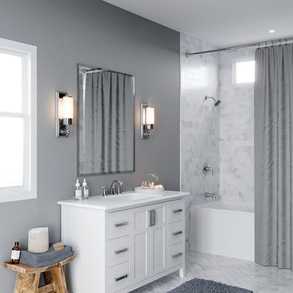 Pfister Willa 3 Hole Widespread Bathroom Sink Faucet with 2 Handles Polished Chrome Finish Push & Seal Drain TiteSeal Technology NSF Certified Vanity Faucet LF049MALCC - color: Polished Chrome, size: 1 Pack