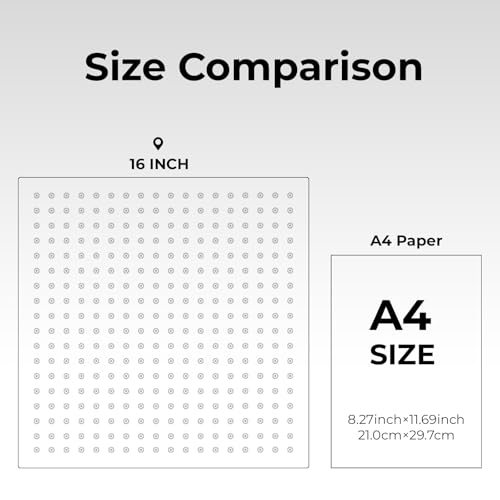 Oversize Rain Shower Head, Ultra Thin 16 Inch Square Stainless Steel Rainfall Shower Head with 360° Rotation, High Pressure Waterfall, Full Body Coverage, Brush Nickel - color: Brushed Nickel, size: 16 Inch