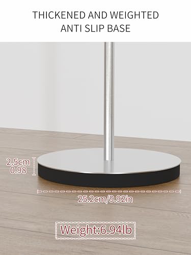 RFOUO Freestanding Towel Rack for Bathroom, 42-Inch,Brushed Nickel | Floor Bath Towel Holder Stand, Heavy Marble Base,Towel Drying Rack, Stainless Steel Brushed Finish