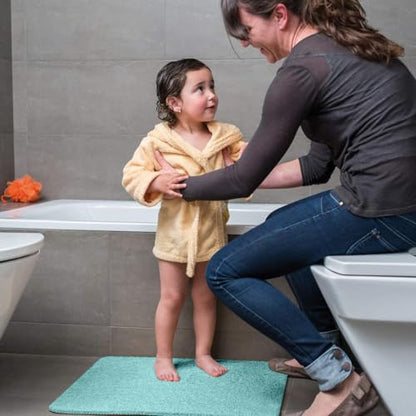godehone Shower Mats Non Slip Without Suction Cups, PVC Loofah Bathroom Mats, Loofah Mats for Shower and Bathroom, Quick Drying, 23.6× 34.6 Inch, Light Green - color: Light Green, size: 34.6" x 23.6" (Rectangular)