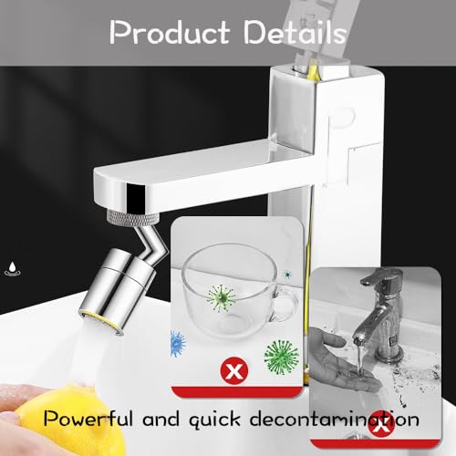 Universal Faucet Aerator All-Copper Faucets Faucet Extender Swivel Faucet Aerator for Bathroom Sink
