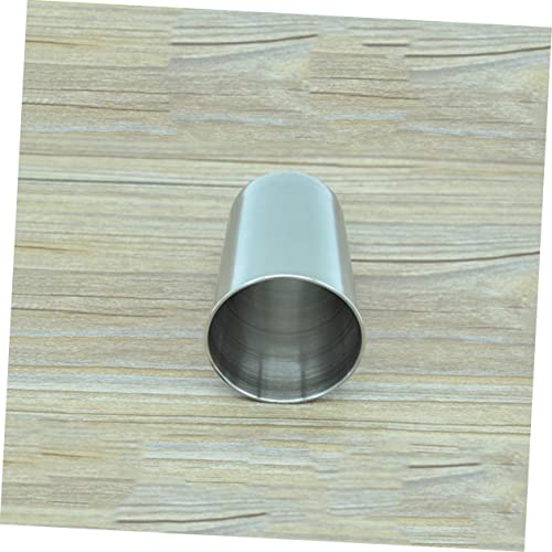 Healifty 2pcs Stainless Steel Tumbler Cup Bathroom Drinking Cups for Water Juice Beer and Easy to Clean Stylish Design for Home and Travel - size: 6X6cm
