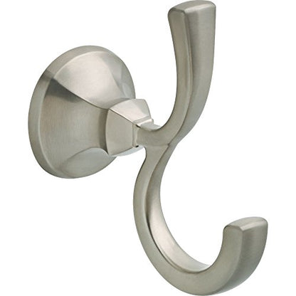 DELTA FAUCET 76435-SS Ashlyn Double Towel Hook Bath Hardware Accessory in Stainless Steel
