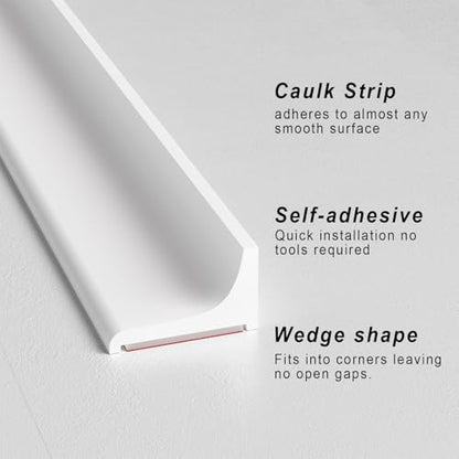 Silicone Shower Threshold Water Dam, Kitchen Sink Splash Guard, Shower Barrier Water Dam(98inch) - color: White, style: 98Inch