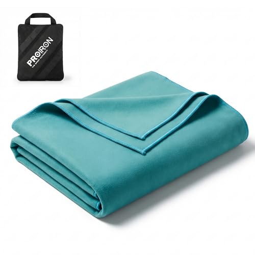 PROIRON Microfiber Towel,Quick Dry & Super Absorbent Towel,Travel & Gym & Camping Towel Lightweight for Swimming,Beach,Gym-32 x16“ - color: Teal, size: 32"x16“